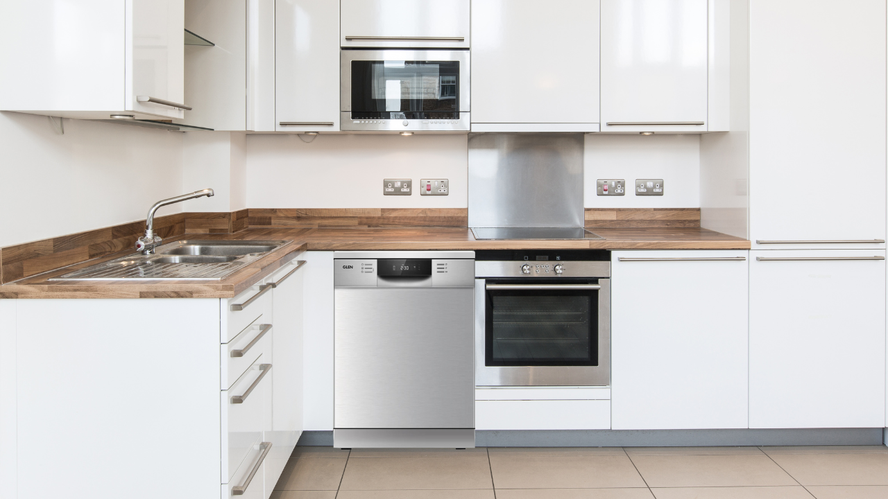 Dishwashers in a kitchen