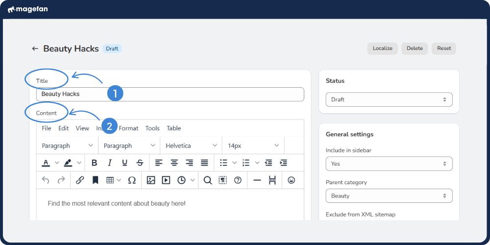 create blog category shopify