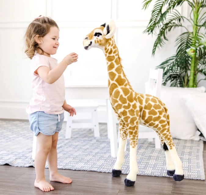 Lifelike Plush Stuffed Baby Giraffe