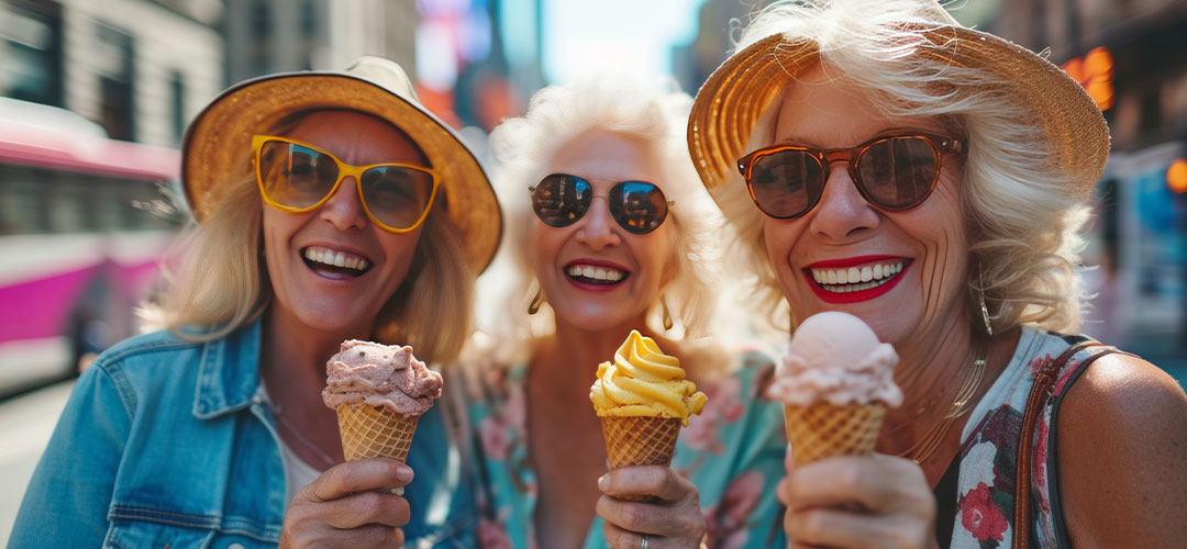three-mature-women-eating-ice-cream-cone