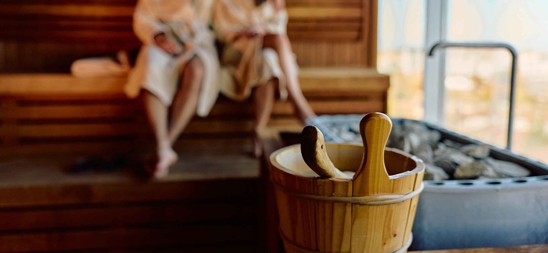 couple in steamroom
