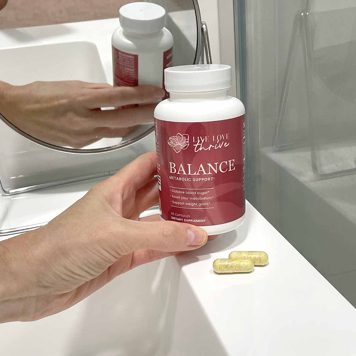 Thrive BALANCE berberine supplement for menopause belly fat and blood sugar support