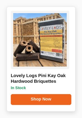 Lovely Logs Pini Kay Oak Hardwood Briquettes