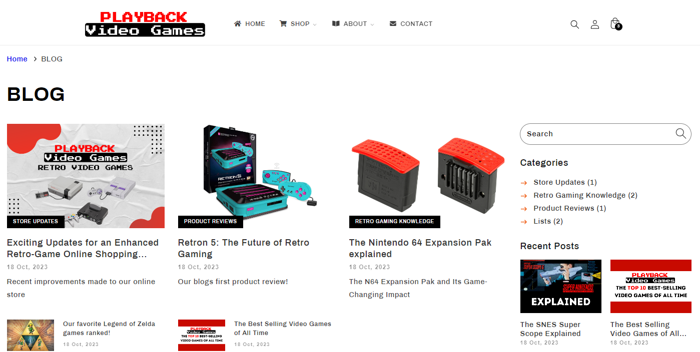 Exciting Updates for an Enhanced Retro-Game Online Shopping Experience ...