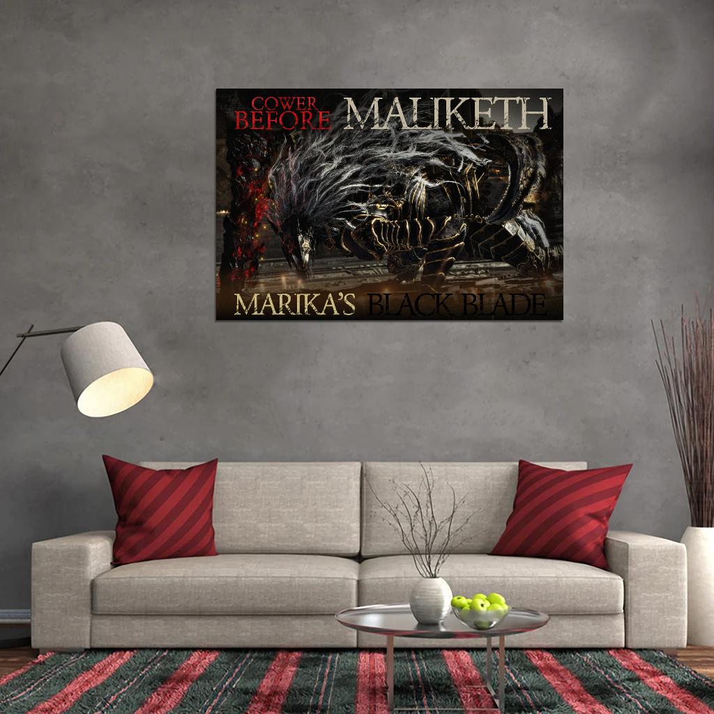 Maliketh Marikas Black Blade Elden Ring Game Poster