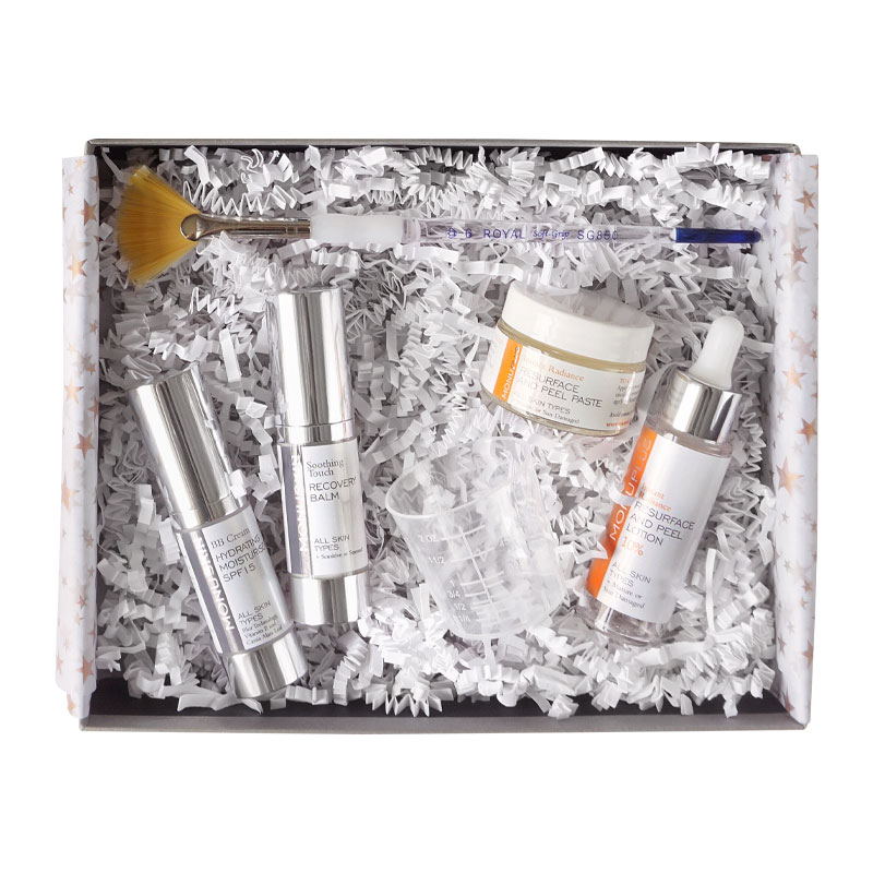 Monuskin products pictured in a box