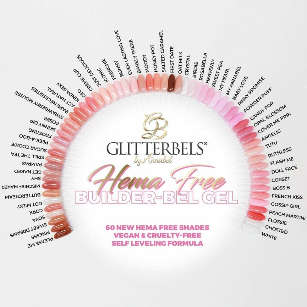 Glitterbels Hema Free Builder Gel Shade Range