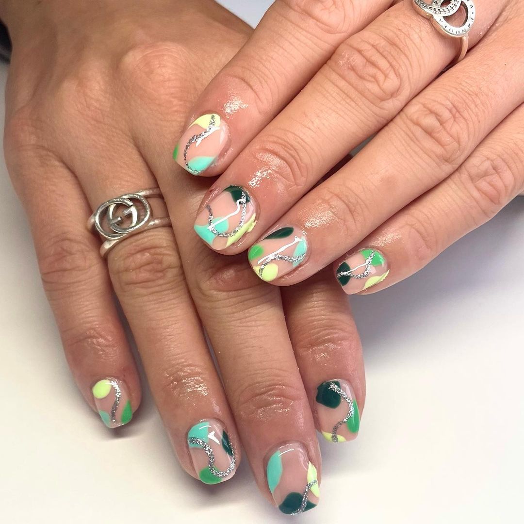 earthy tone nails