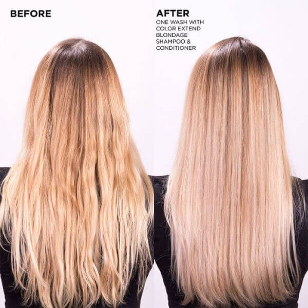 Redken Color Extend Blondage Shampoo before and after results
