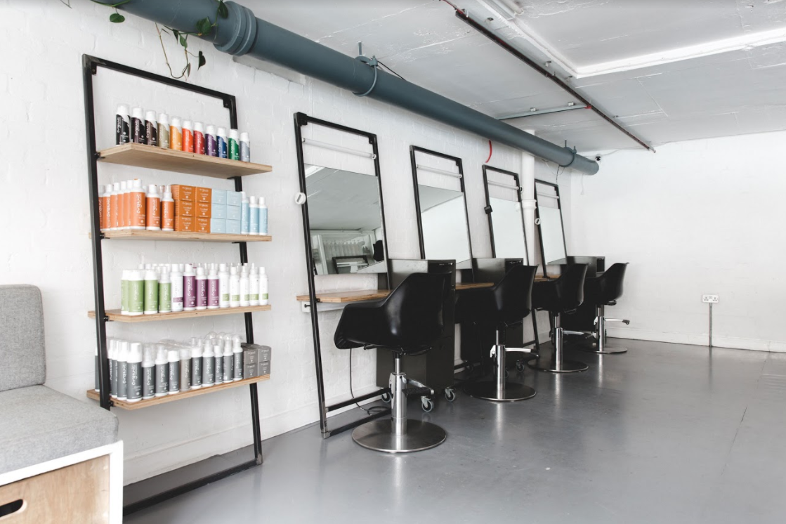 Glasshouse salon interior