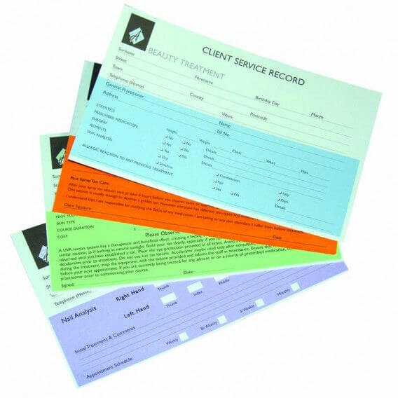 Agenda Record Cards Beauty X 100