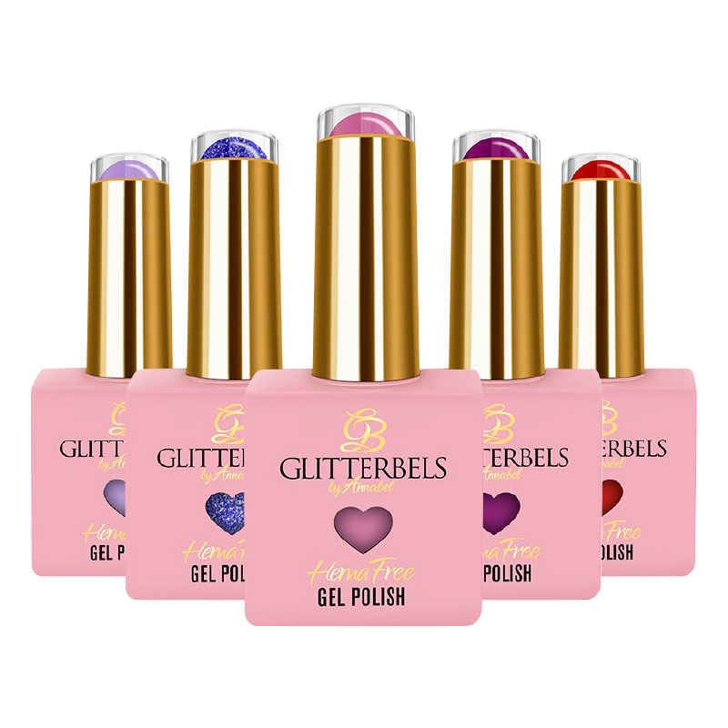 Glitterbels hema free gel polish product shot