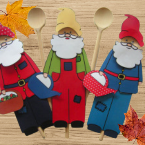 herfst knutselen, pollepelkabouters