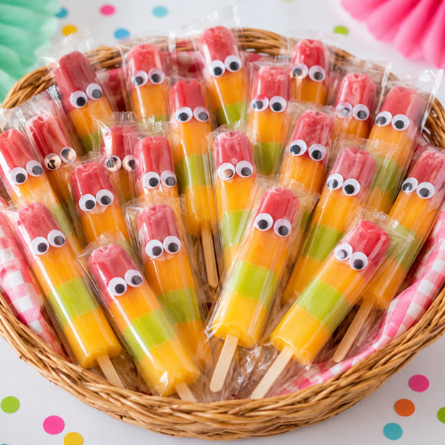 ijs traktatie fruitijsjes met oogjes