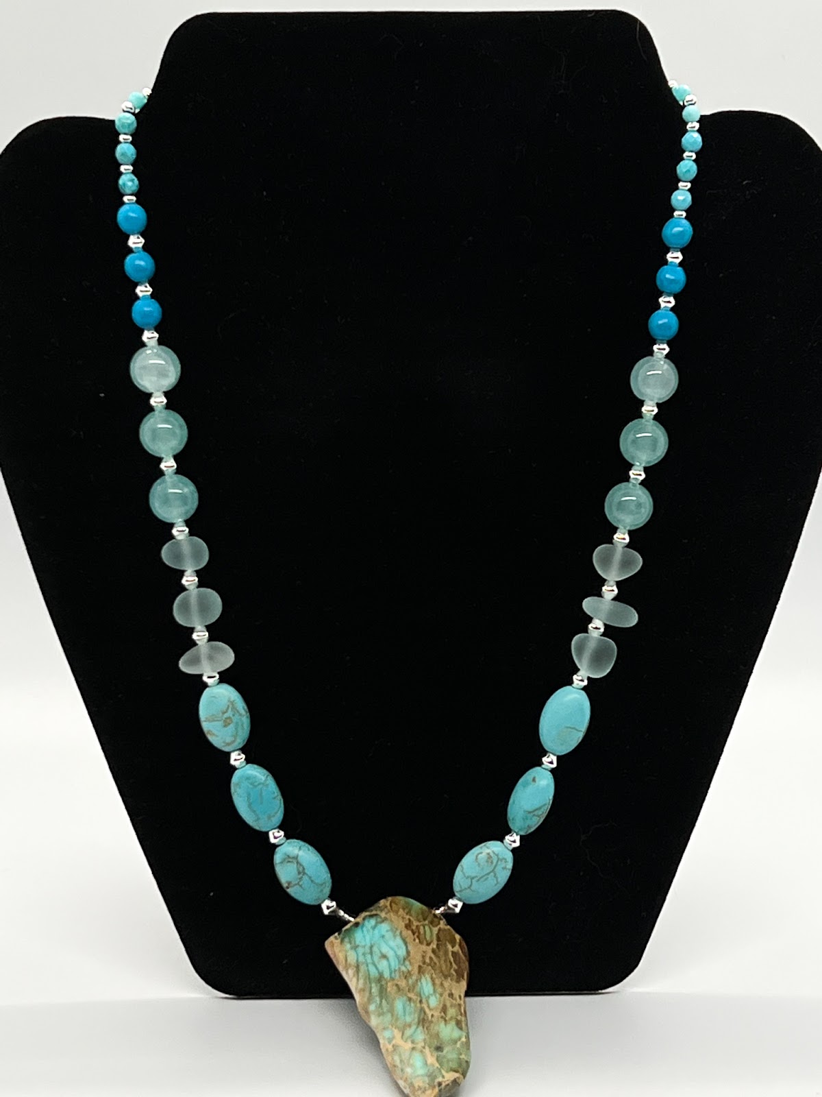 jasper magnesite necklace