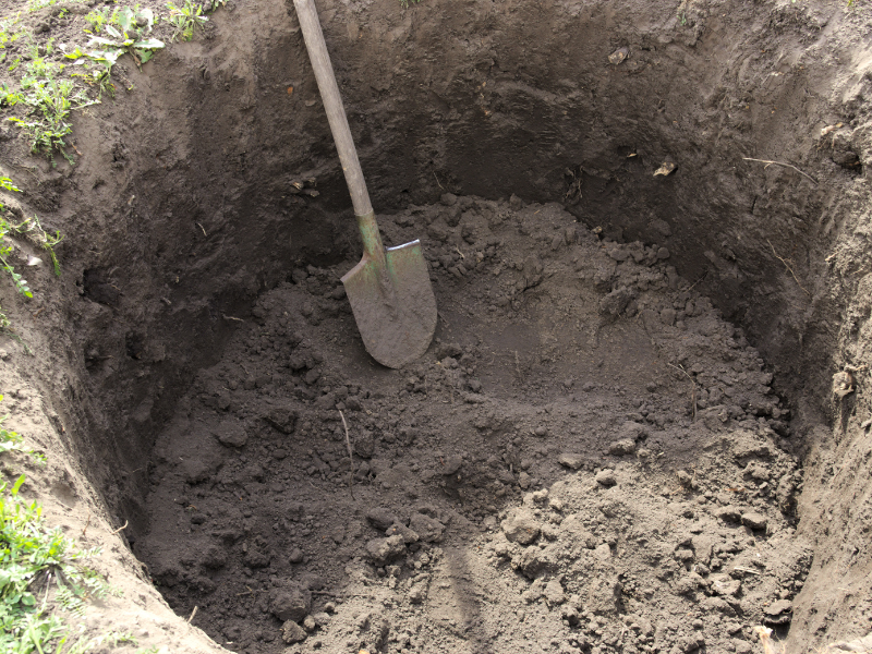 Outdoor underground water storage