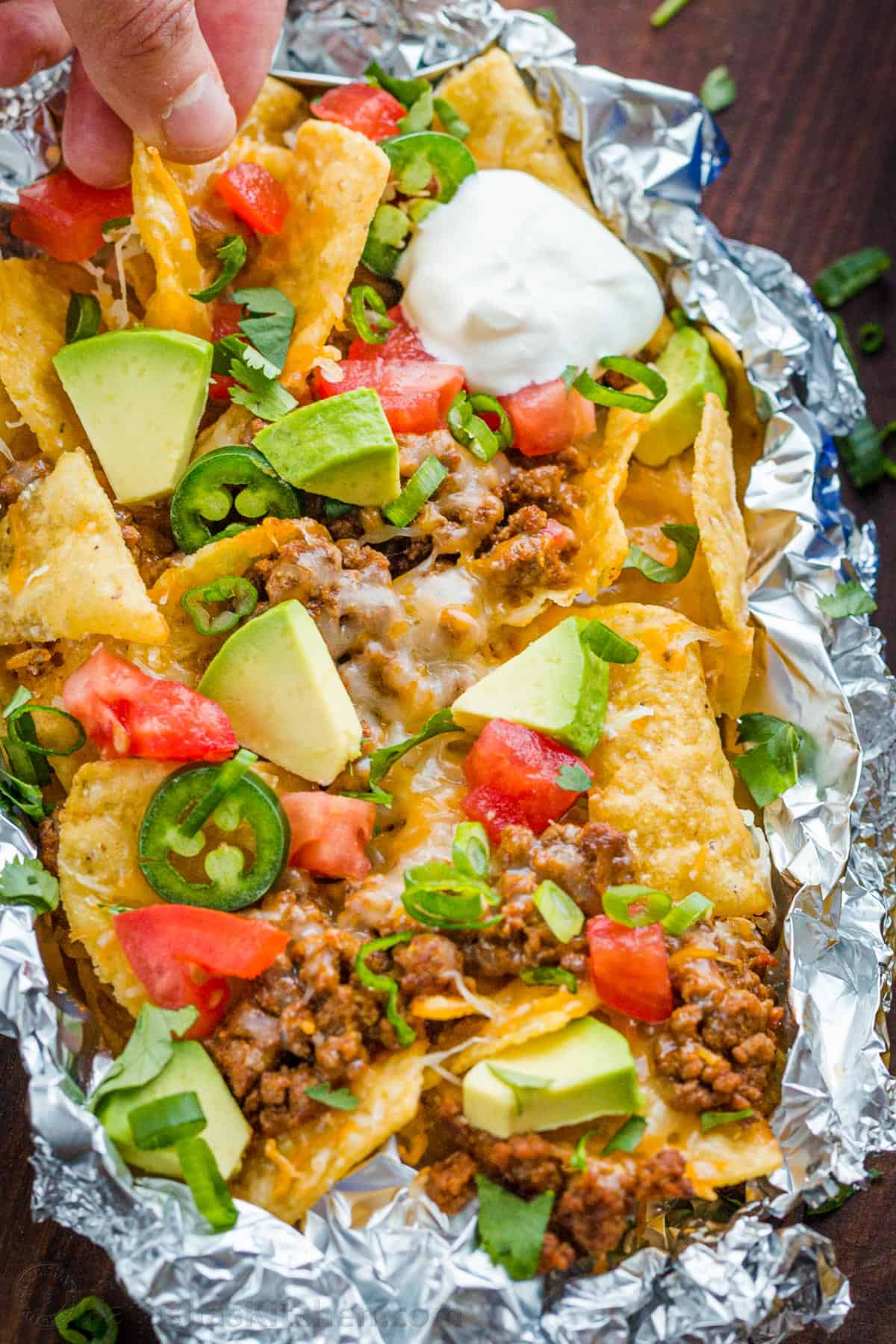 Foil-Packed Baked Nachos