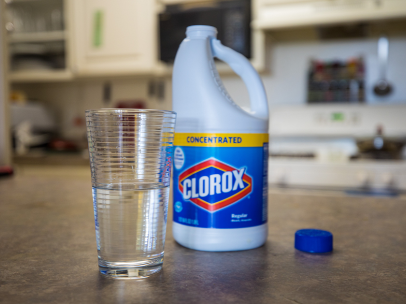 Using Bleach to Purify Water Storage