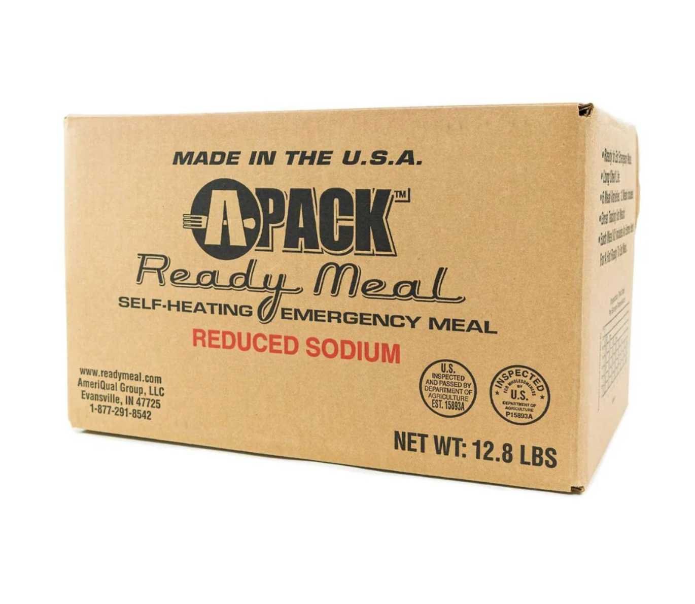 MRE meals in packaging