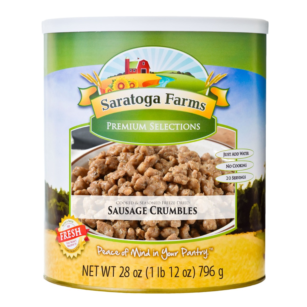 Saratoga Farms Freeze Dried Sausage Crumbles