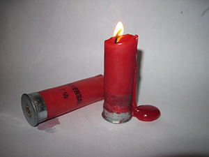 making shot gun shell candles