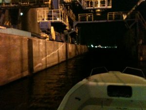 2 between wharf and ship