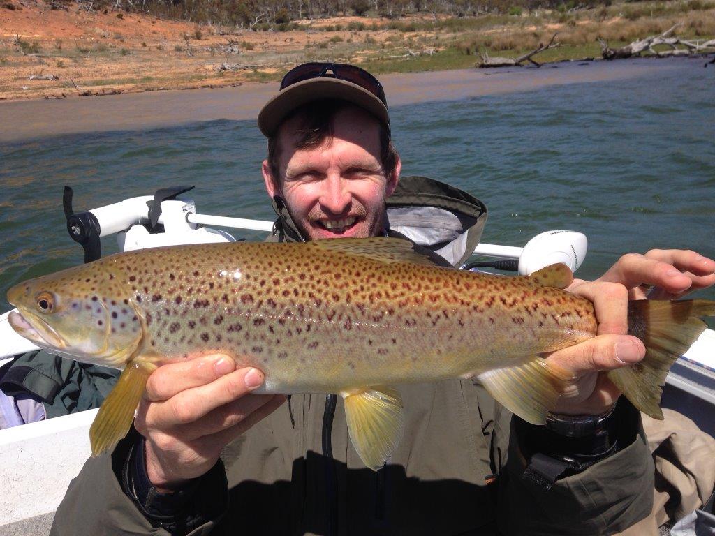 The Lake Eucumbene browns haven't been all that easy to come by in bright conditions, but they're great fish. conditions