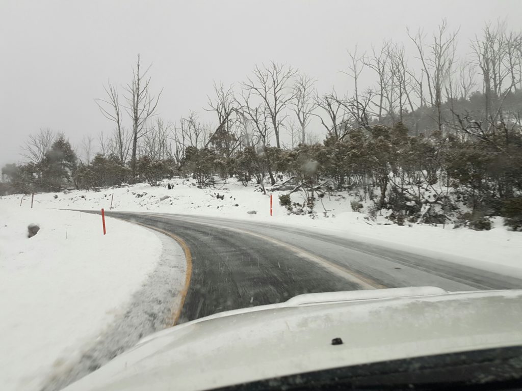 Snowy Mountains Highway at 1450 metres