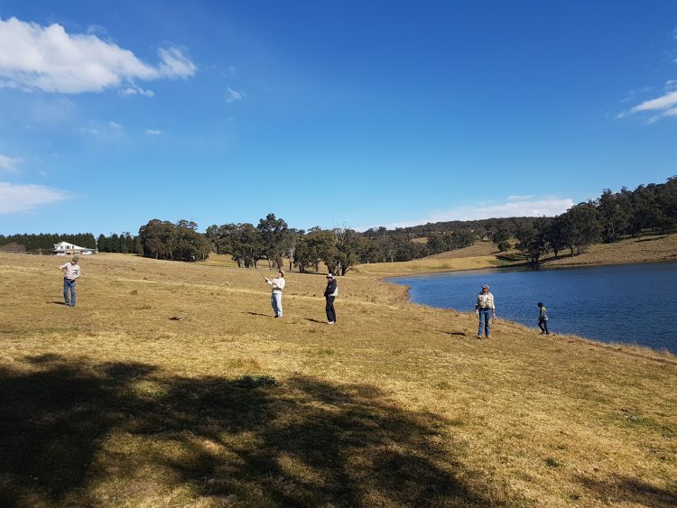 What better way to have a play than practice casting on a sunny winter day
