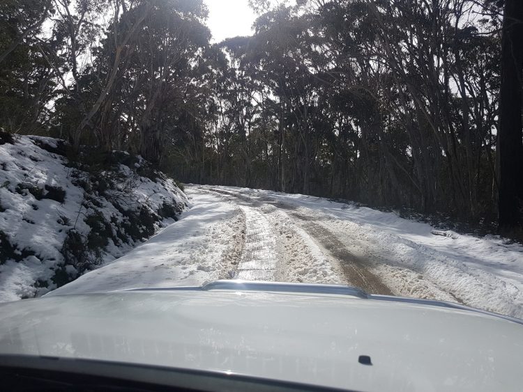 Will there be a snowy lake at the end of the road?