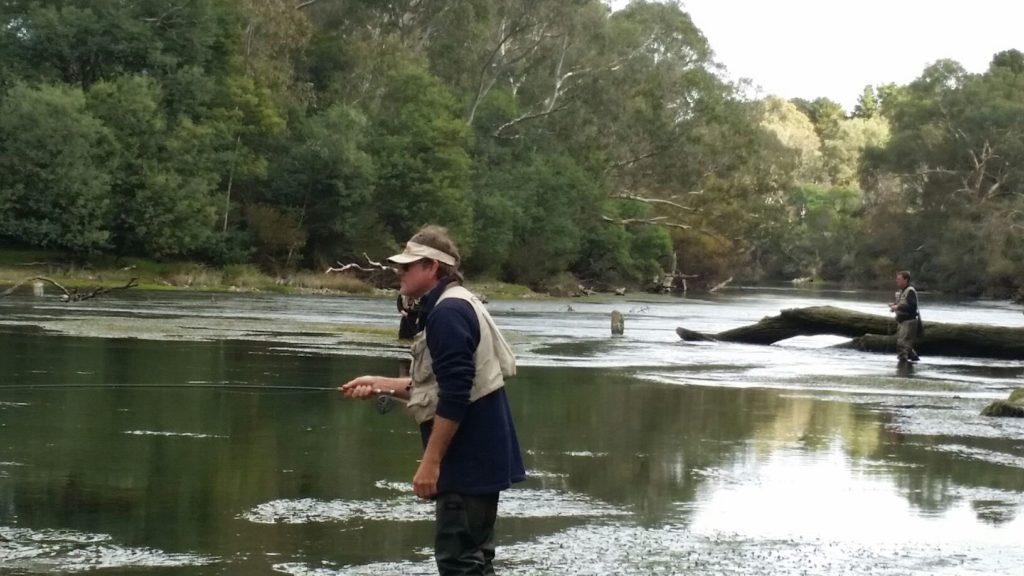 The Goulburn in autumn can be crowded, but with good manners and a bit of courtesy, there's enough water and fish for everyone to enjoy. good manners apply.