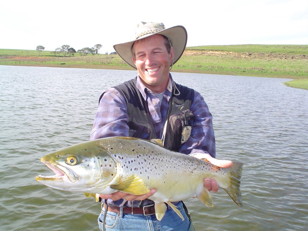 Trout in a drought - Tullaroop in the mid noughties.