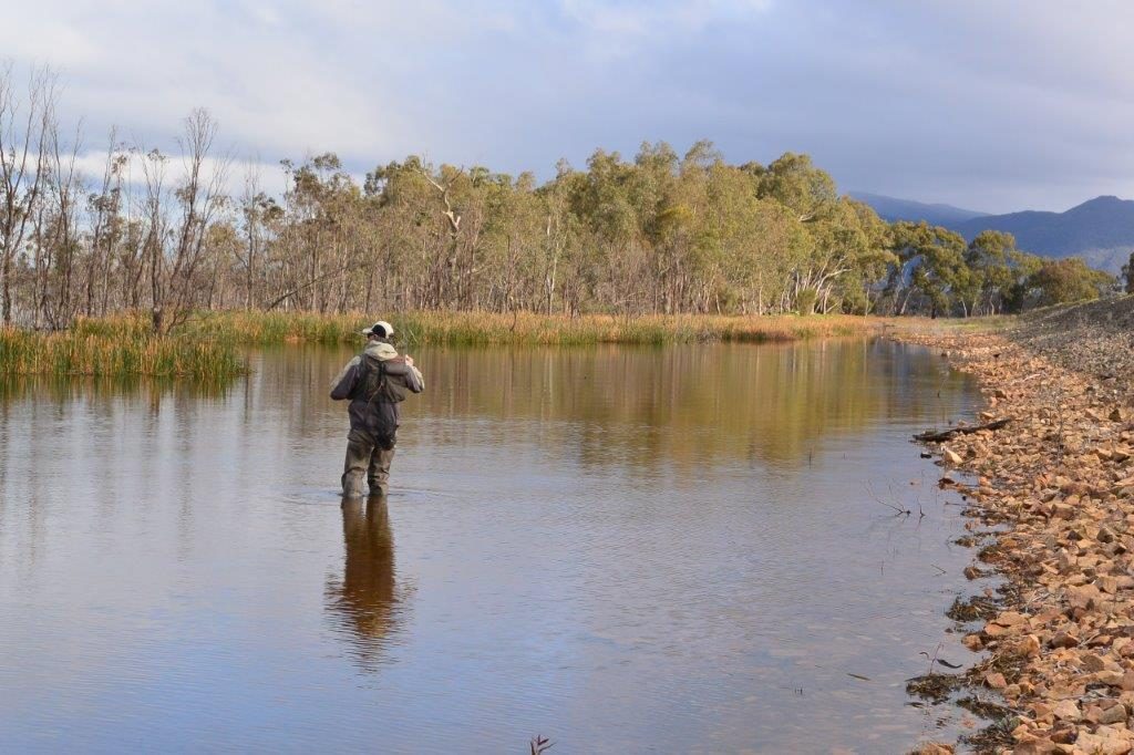 Lake Fyans before the rain - pretty, but quiet.