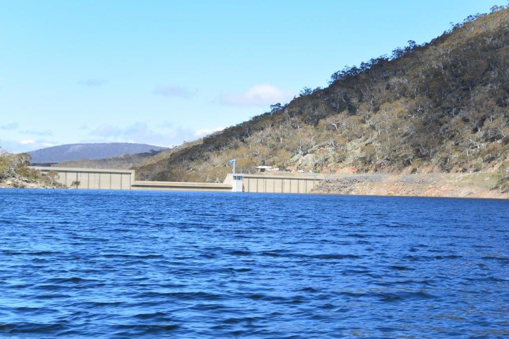 A rare view - Tantangara Dam at 70%.