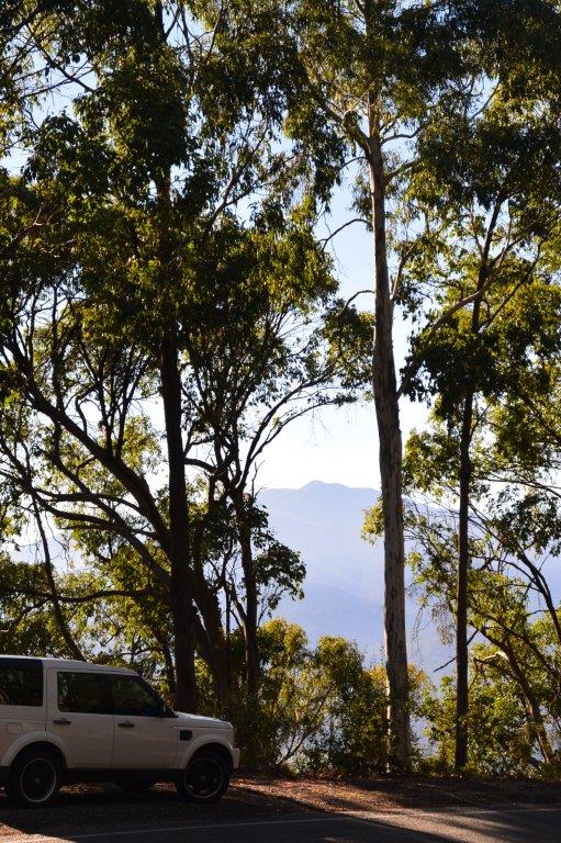 The new car crossing Tawonga Gap.