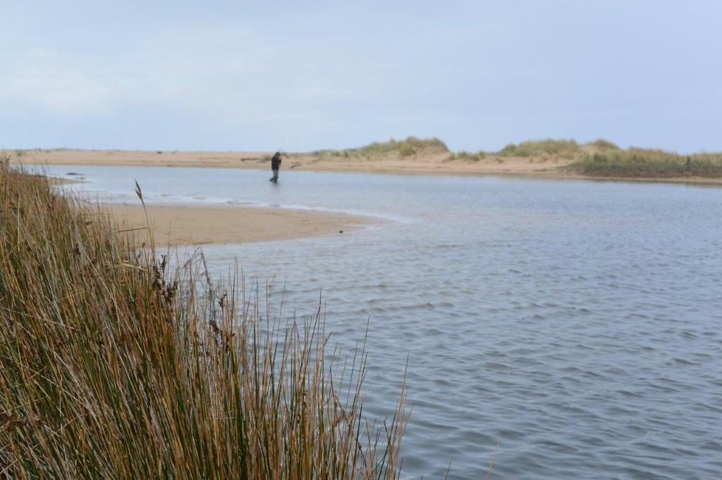 Max fishing the Barham.