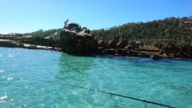 Fishing around an old wreck on my post exams day out. 