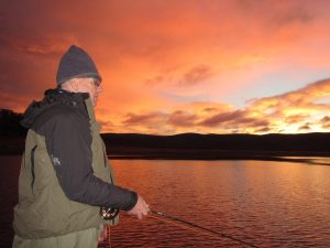 Fishing Intent - April Sunset at Providence