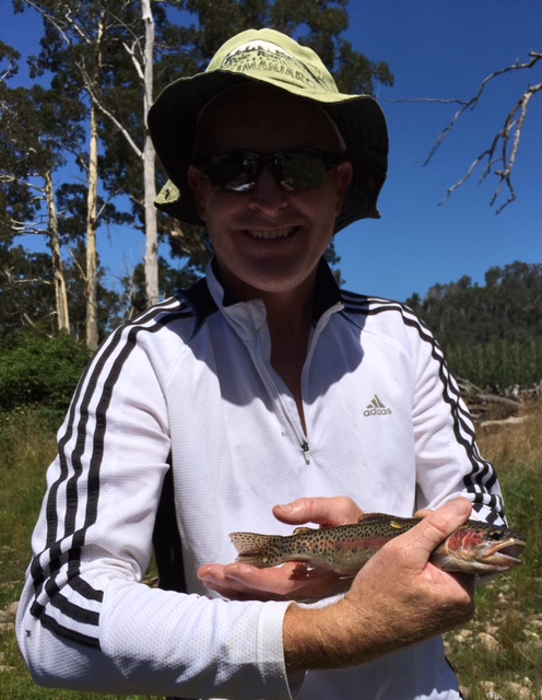 Success!... though I must remember to tell Aidan how to hold fish for the camera.