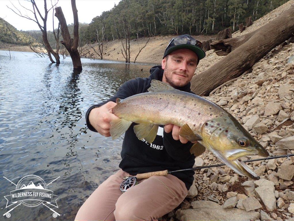 Kiel with a big midge feeder from Tumut Pond Reservoir.