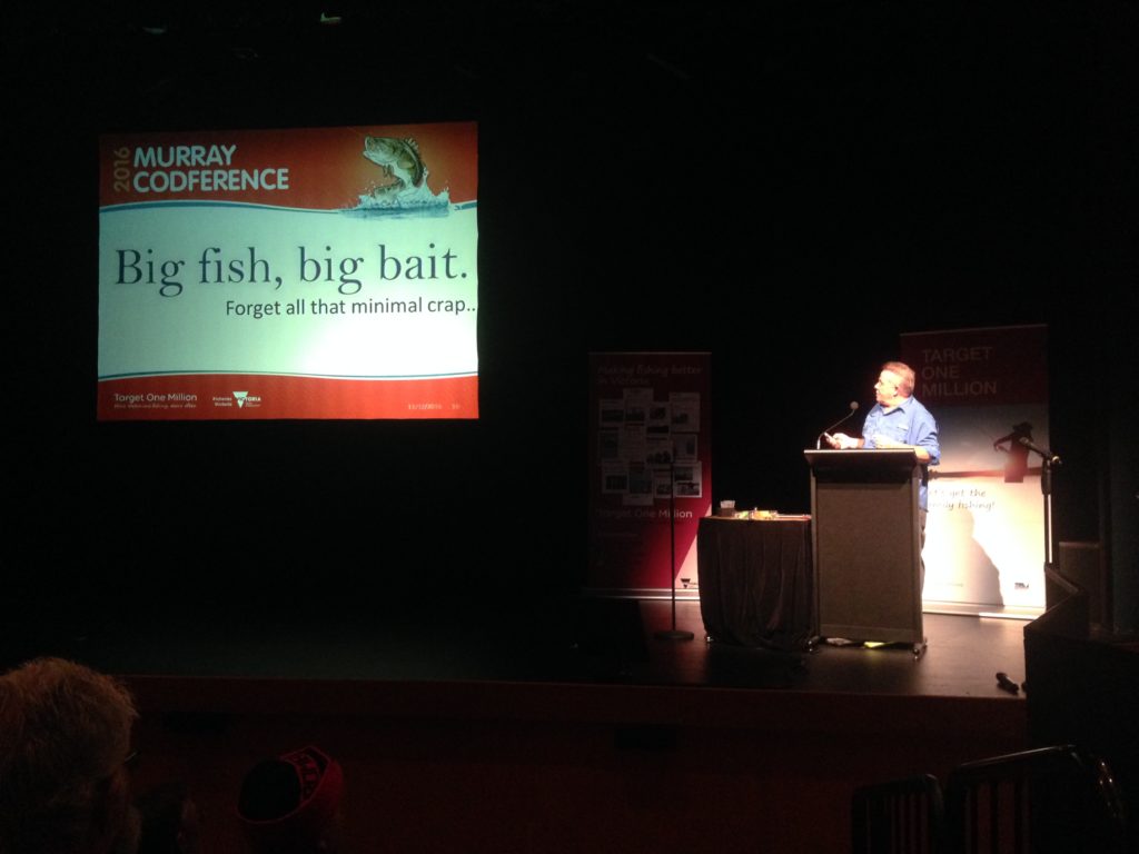 Rod says think big with flies.