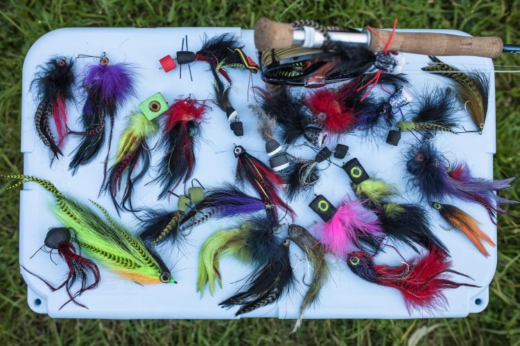 A selection of successful north-east Vic cod flies. 