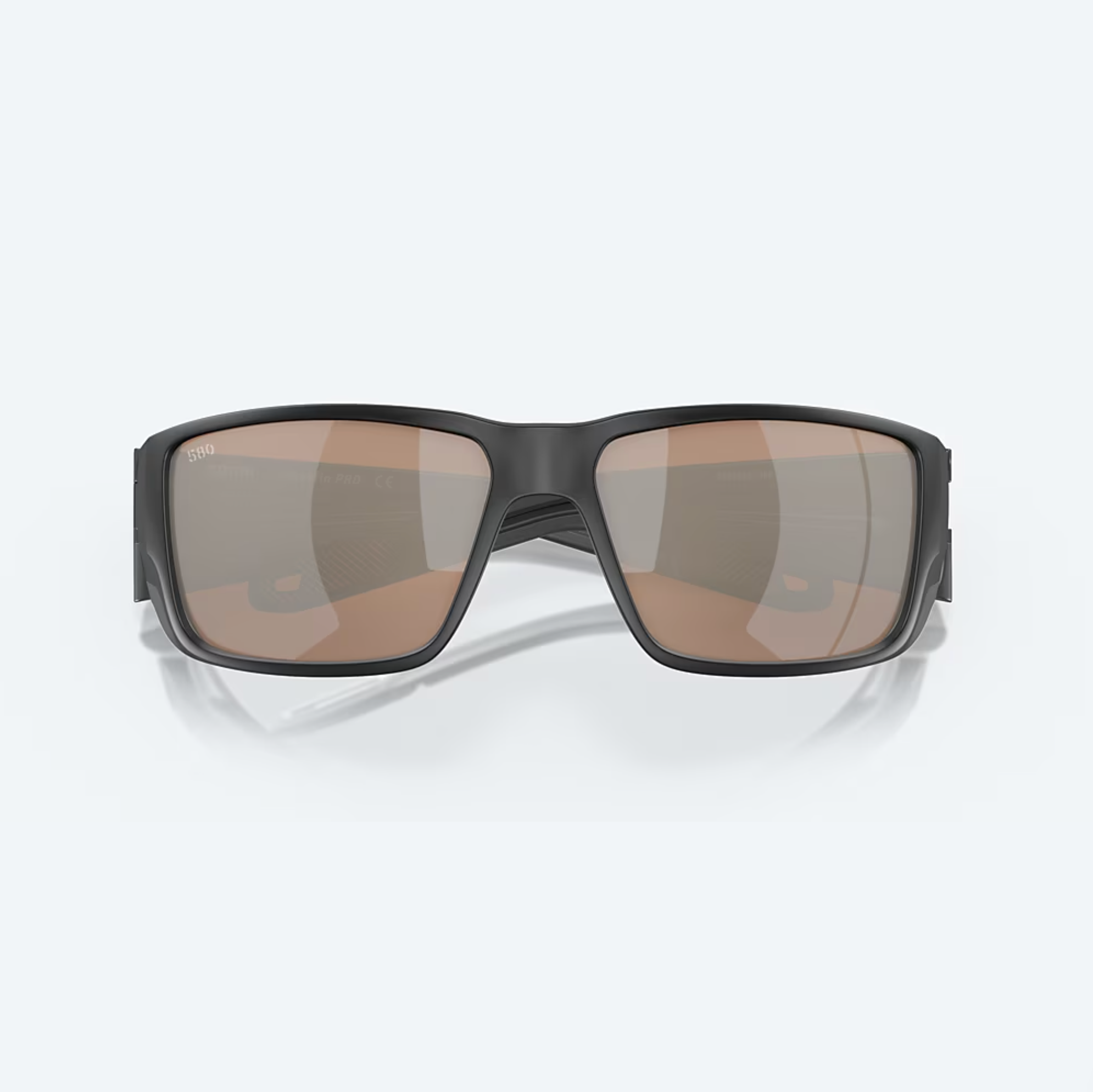 Costa Del Mar Blackfin Pro Matte Black Copper Silver Mirror 580G Sunglasses