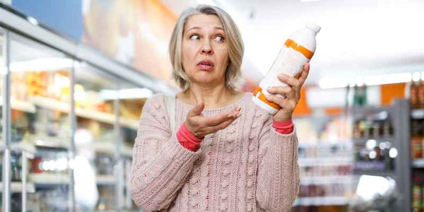 the smelly panda soap company lady holding soap bottle with confused expression reading the label