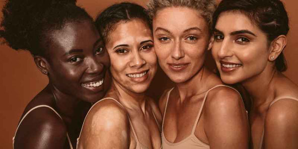 the smelly panda soap company 4 women representing different skin types