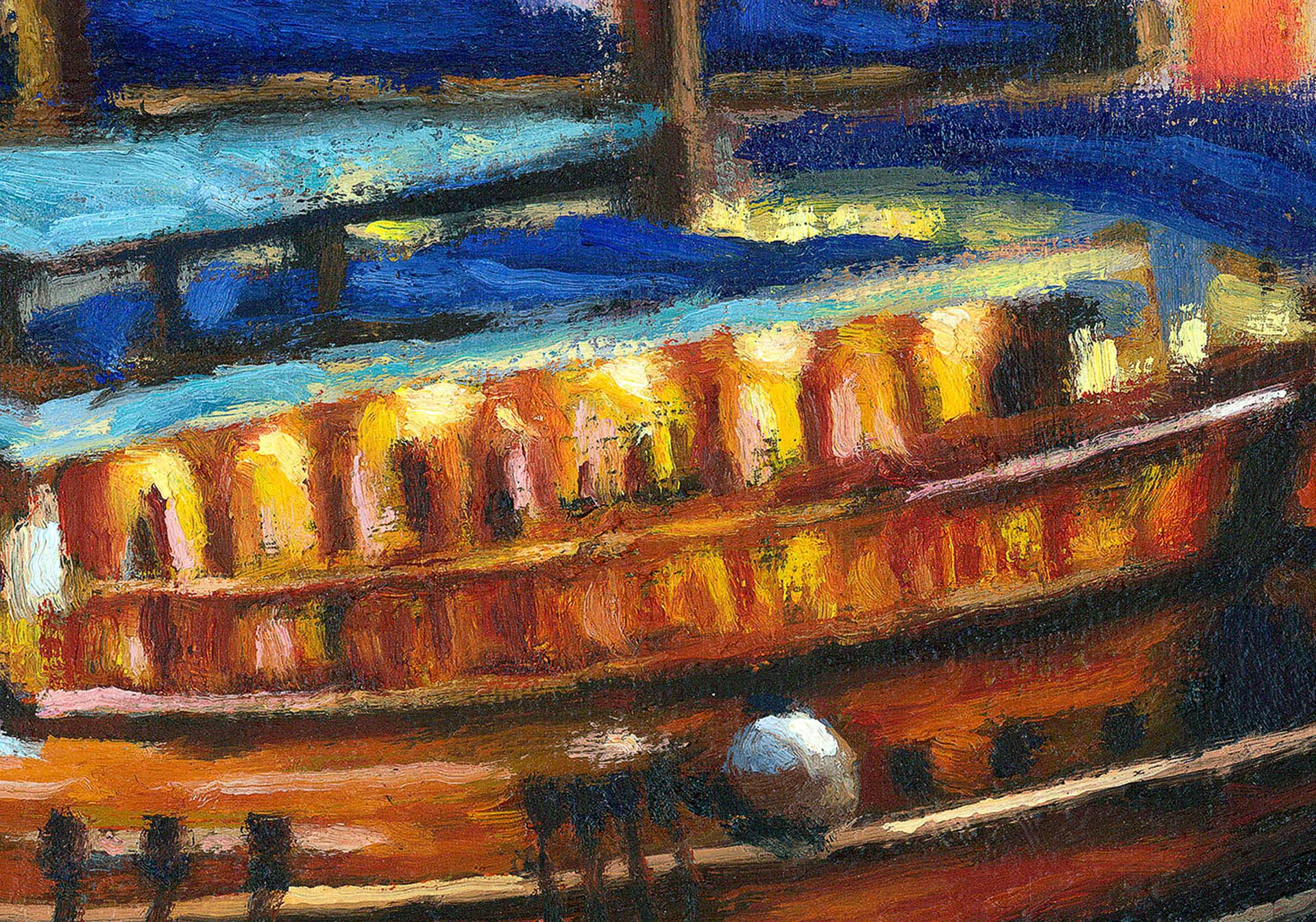 Symi painting by artist Zac Zorbas