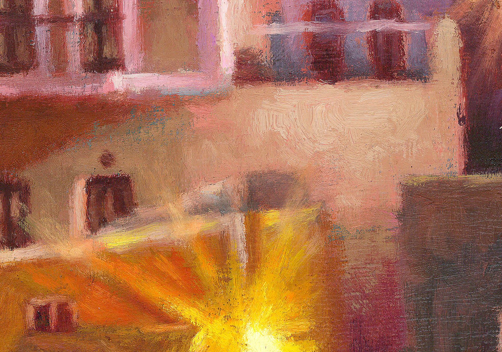 Symi painting by artist Zac Zorbas