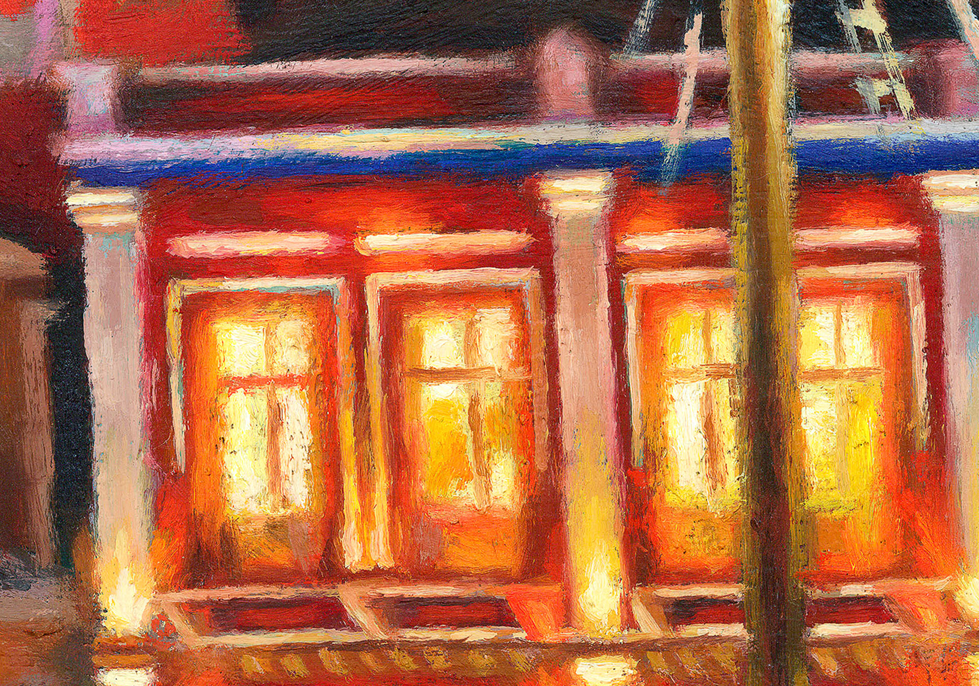 Symi painting by artist Zac Zorbas